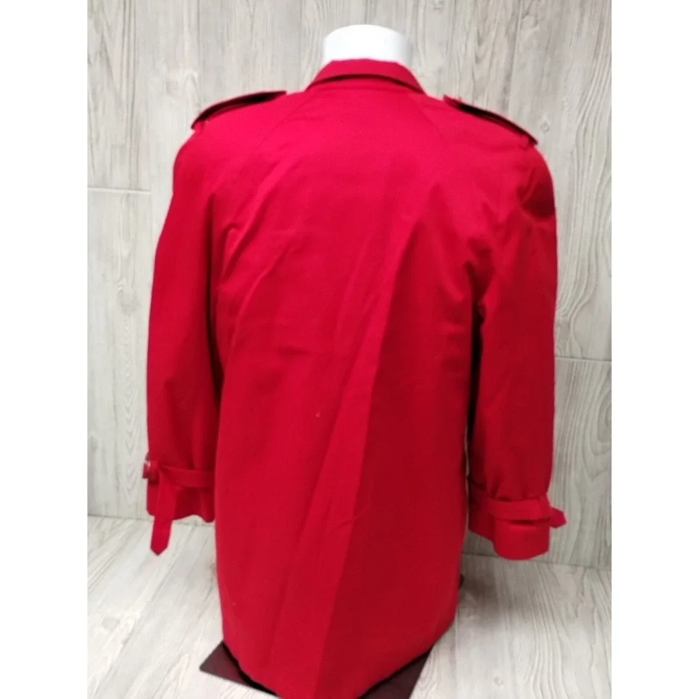 Misty Harbor Red Overcoat Long Sleeve Size 8‎ Reg Buttons Pockets